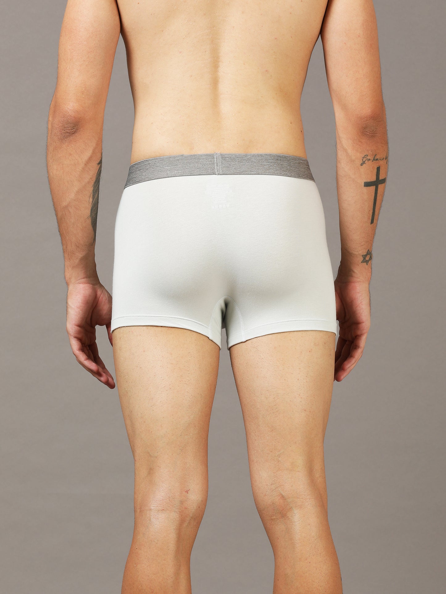 Shark Skin White Trunks for Men