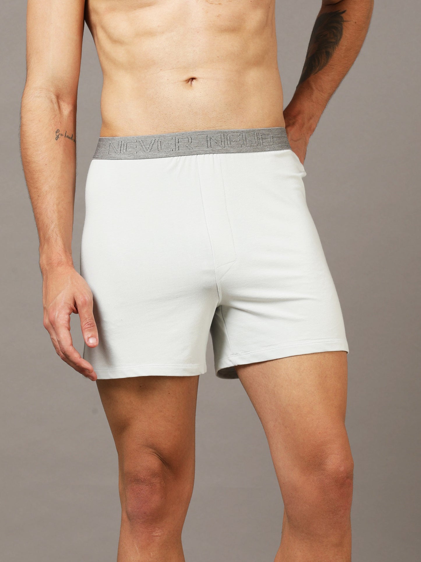 Shark Skin White Boxer for Men