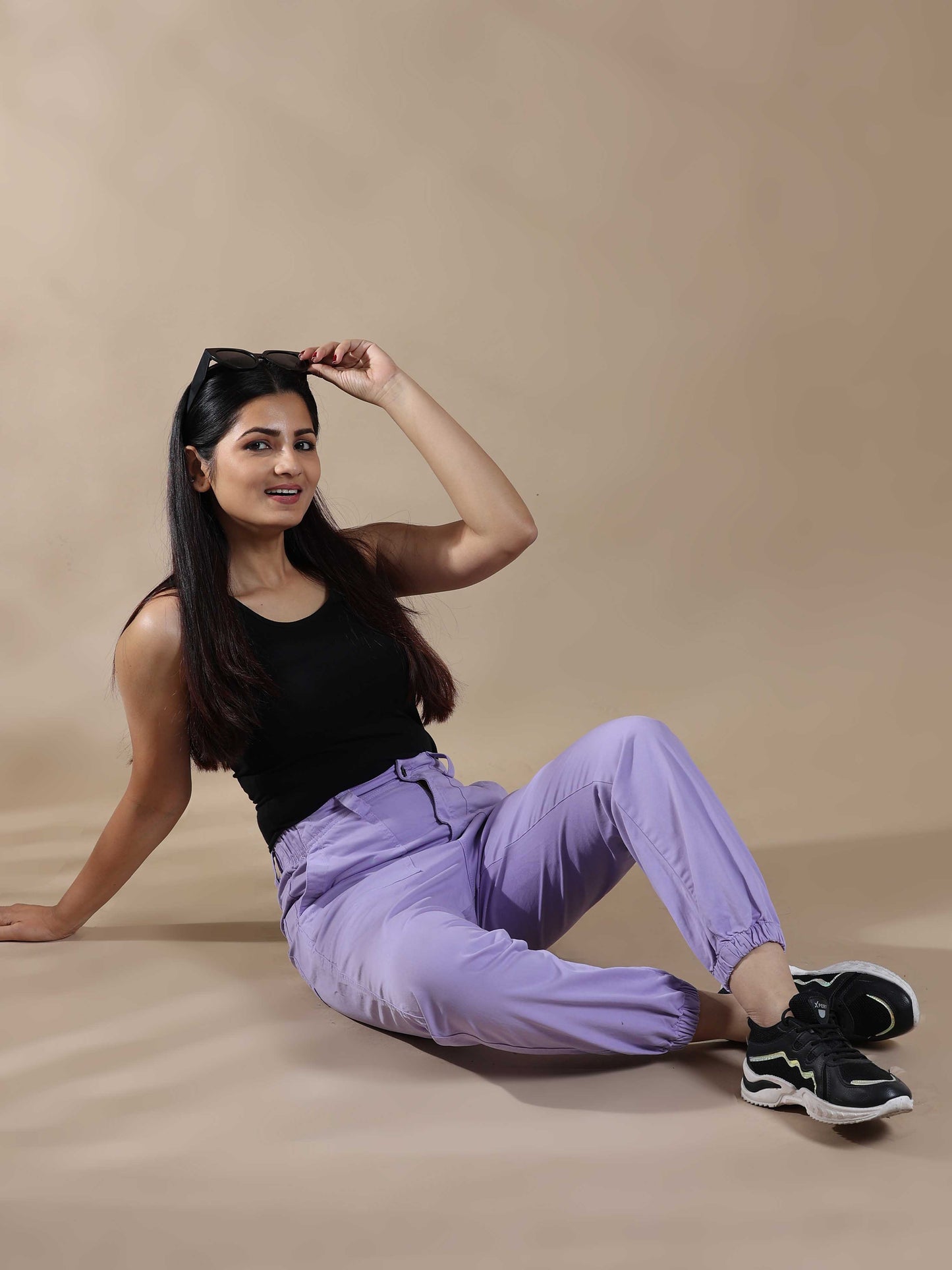 Vintage Lilac Joggers For Womens
