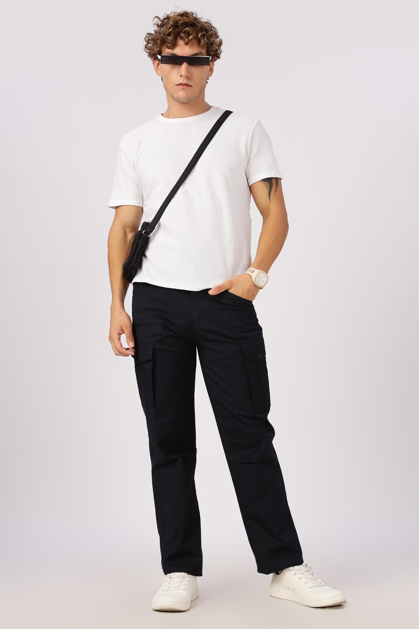 Men Ribstop Heavy duty Cargo-Navy