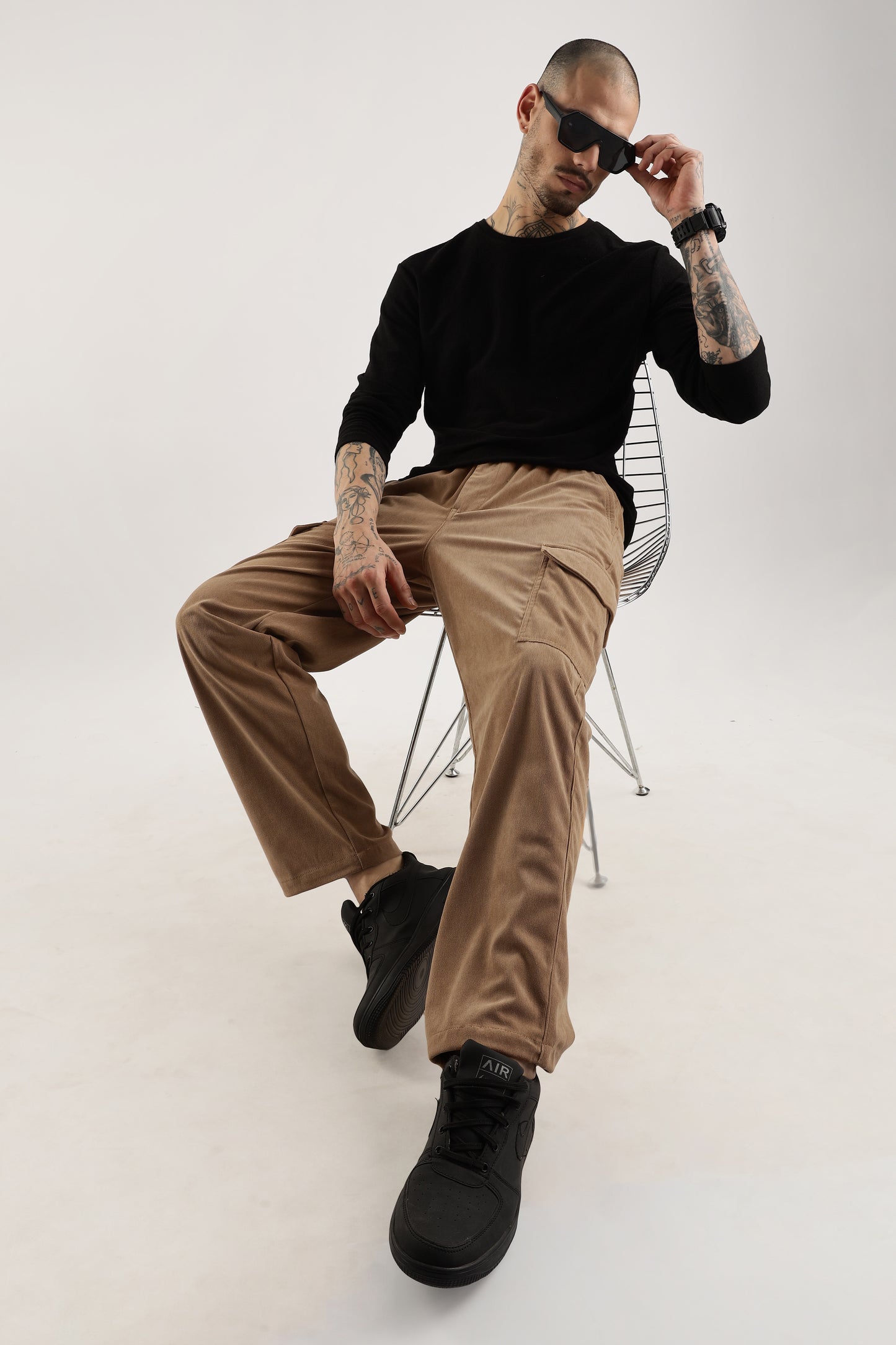 khaki corduroy pants men