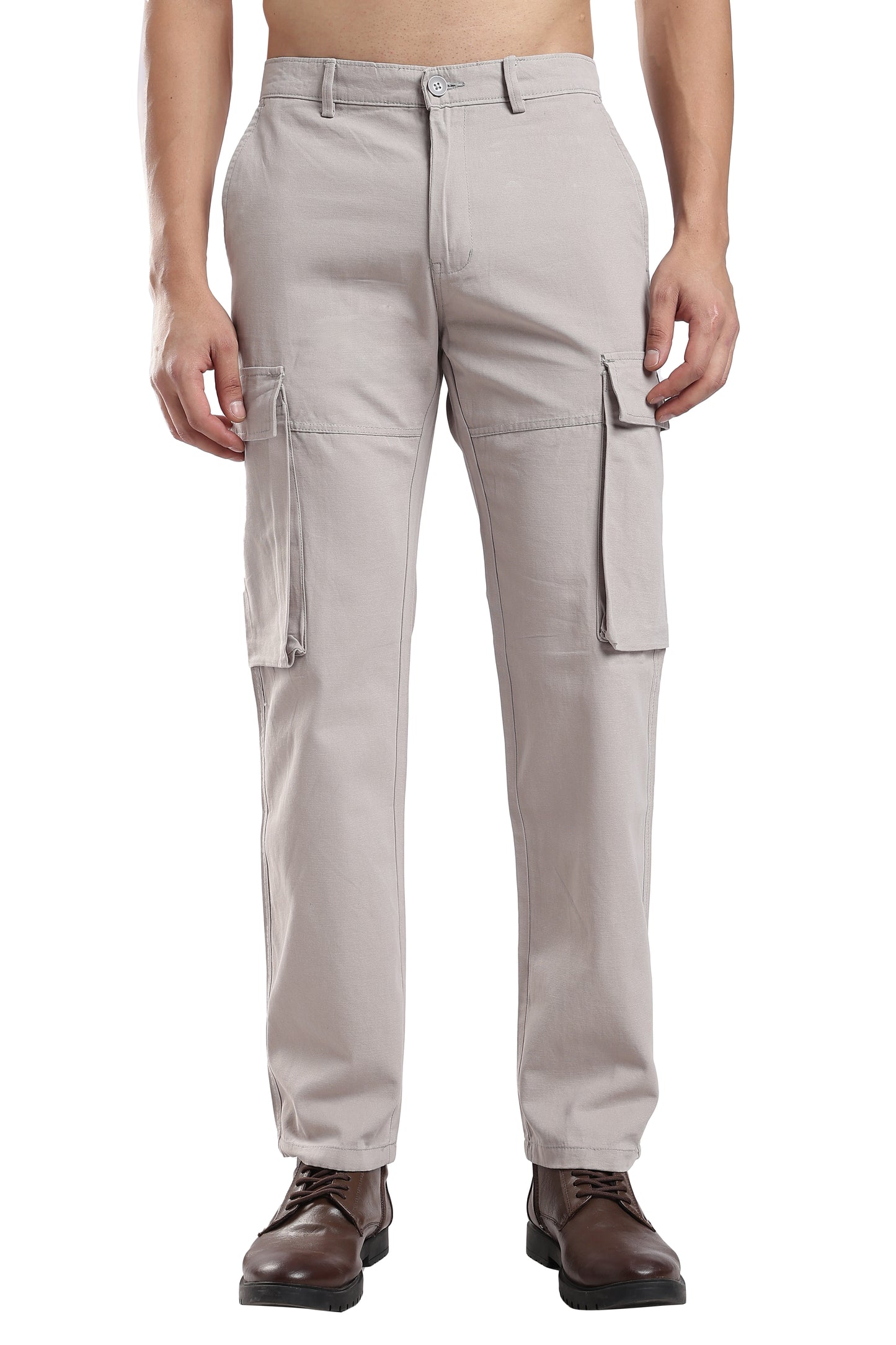 Men Dobby Cargo-Grey