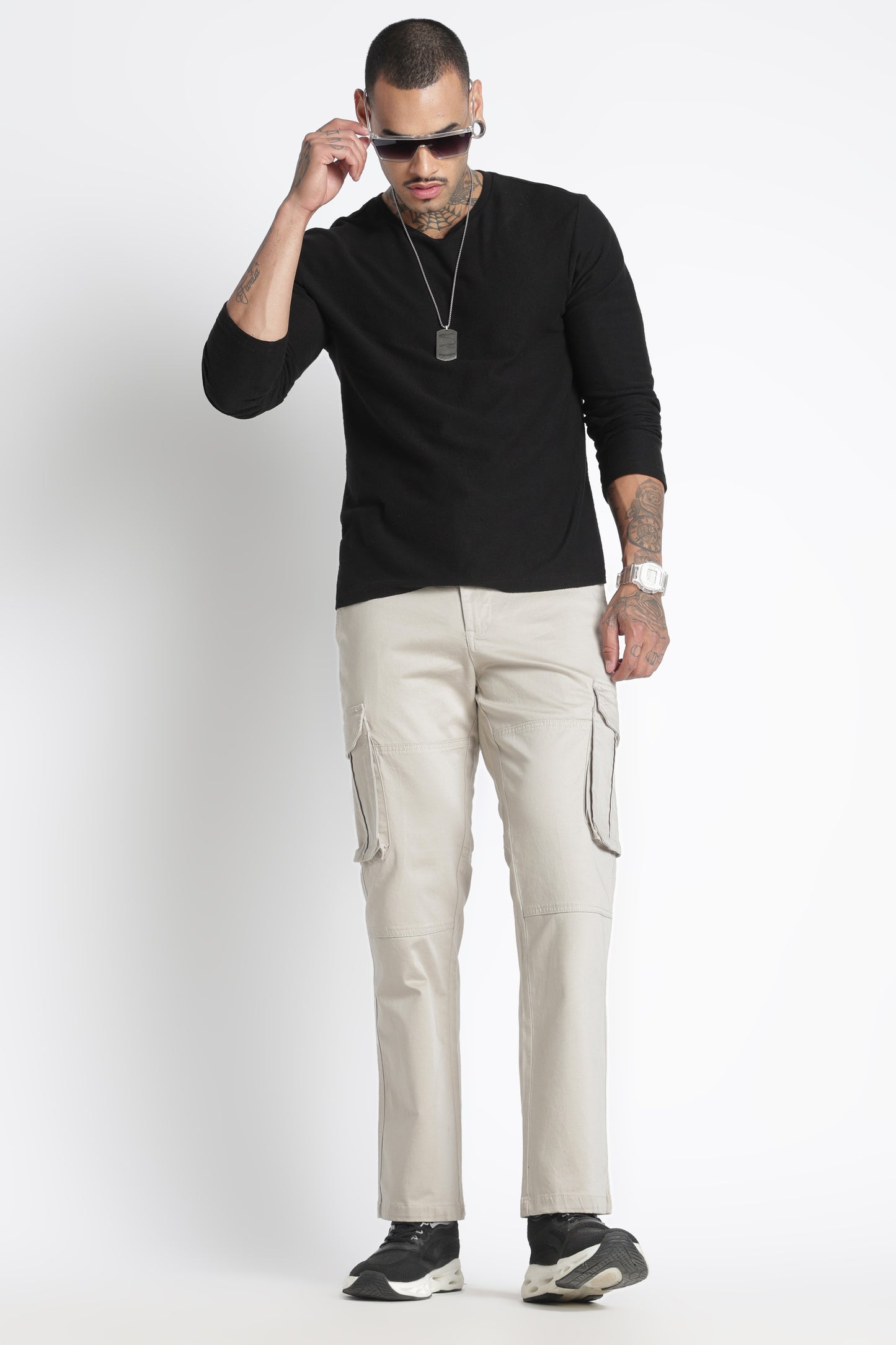Men Big Boy Bulky Cargo-Cream
