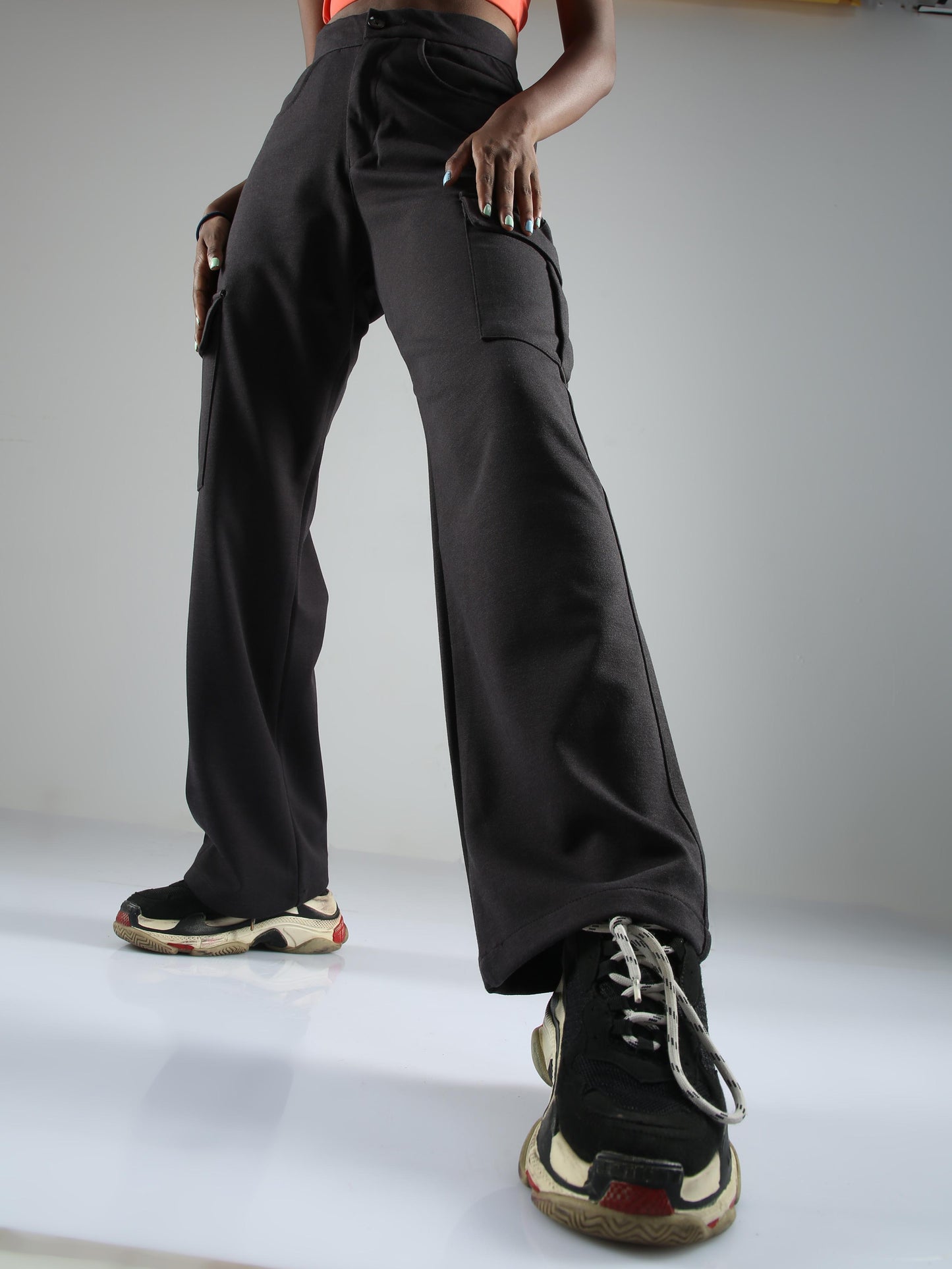 Black Straight Pants For Women