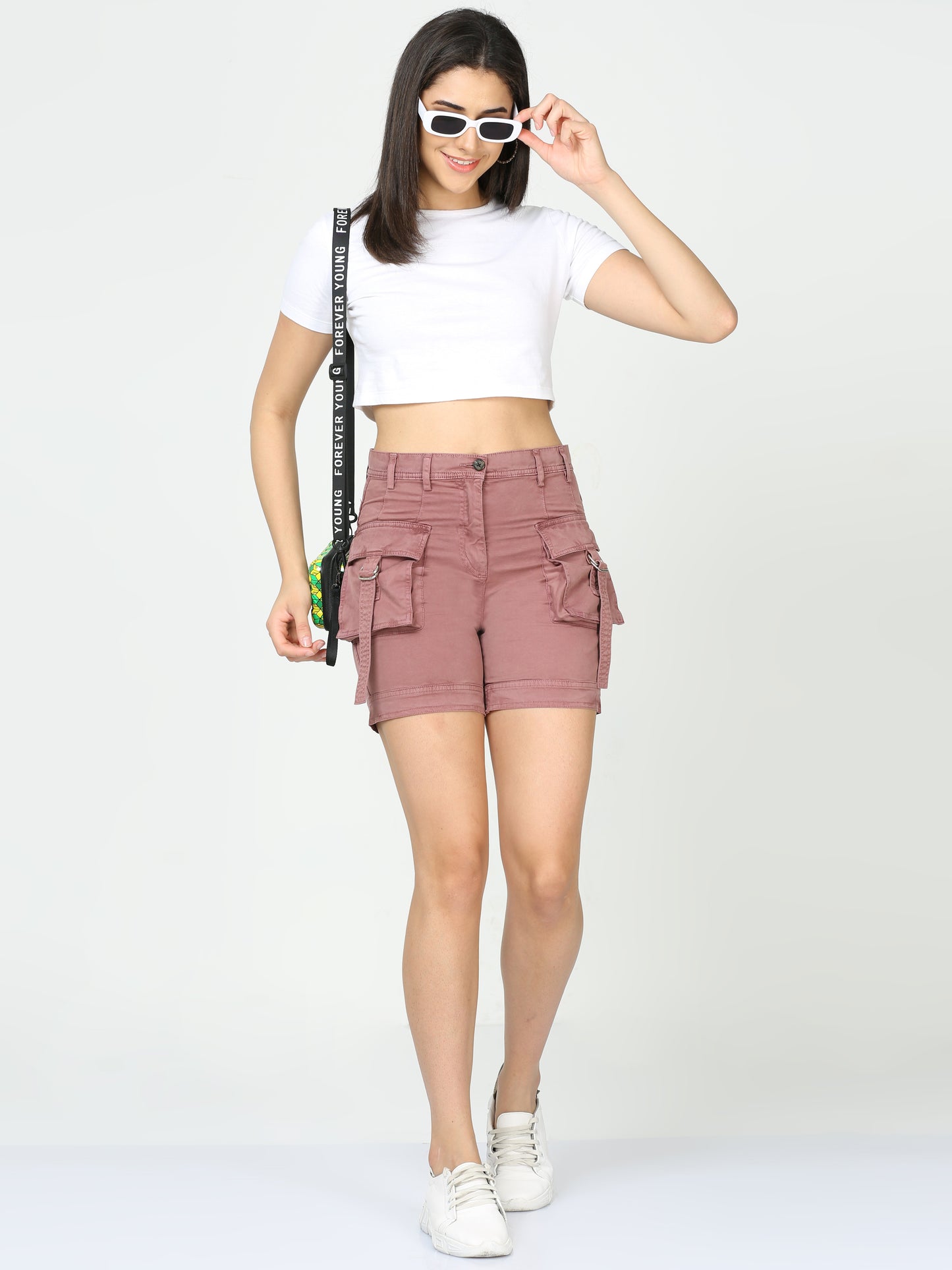 Plum Summer Shorts for Women