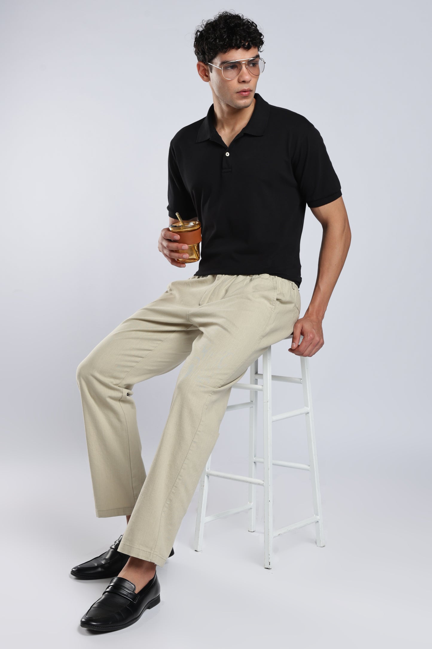Men Marvel Linen Traveller Trouser – Light Olive