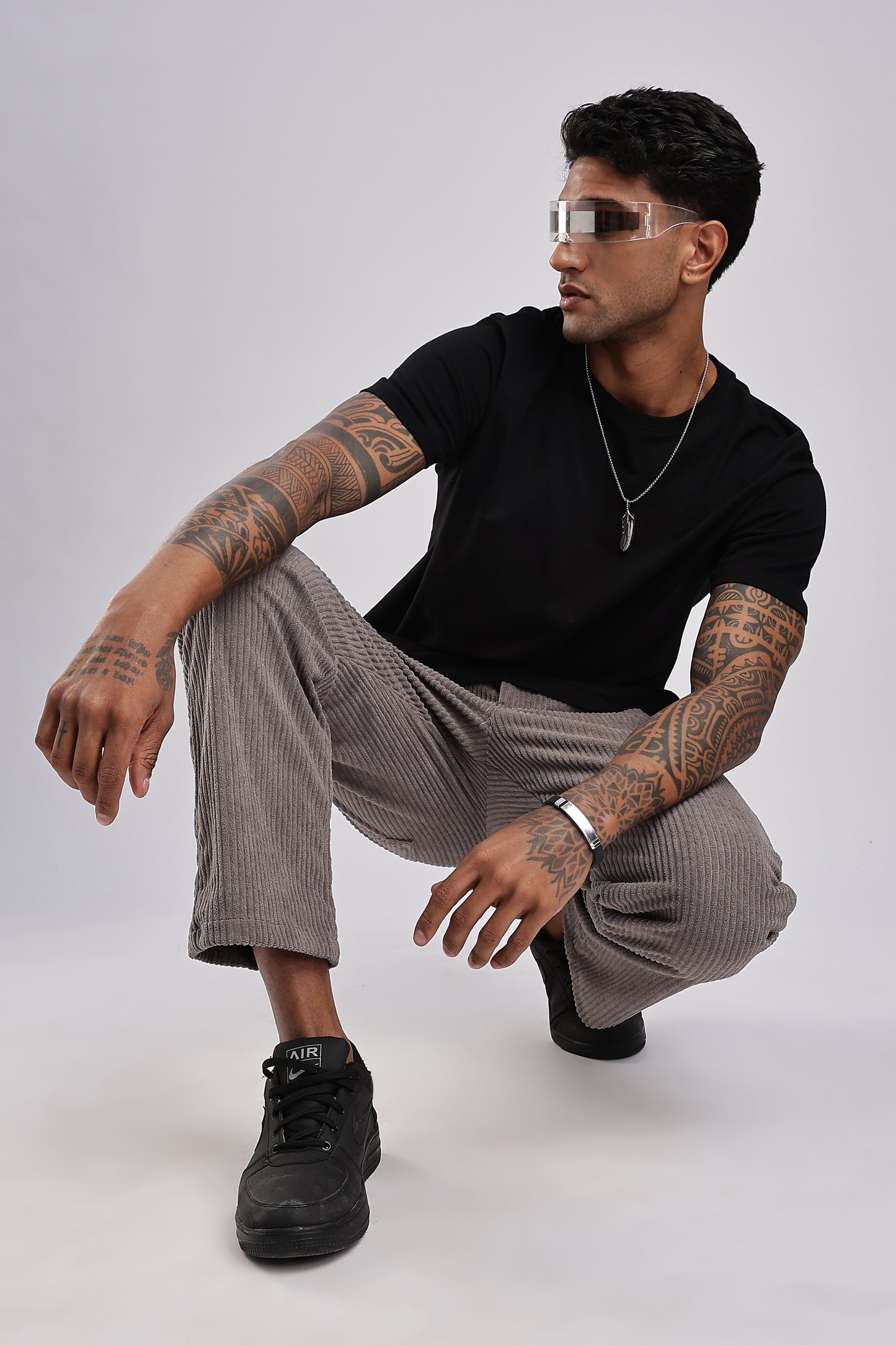 light grey corduroy pants