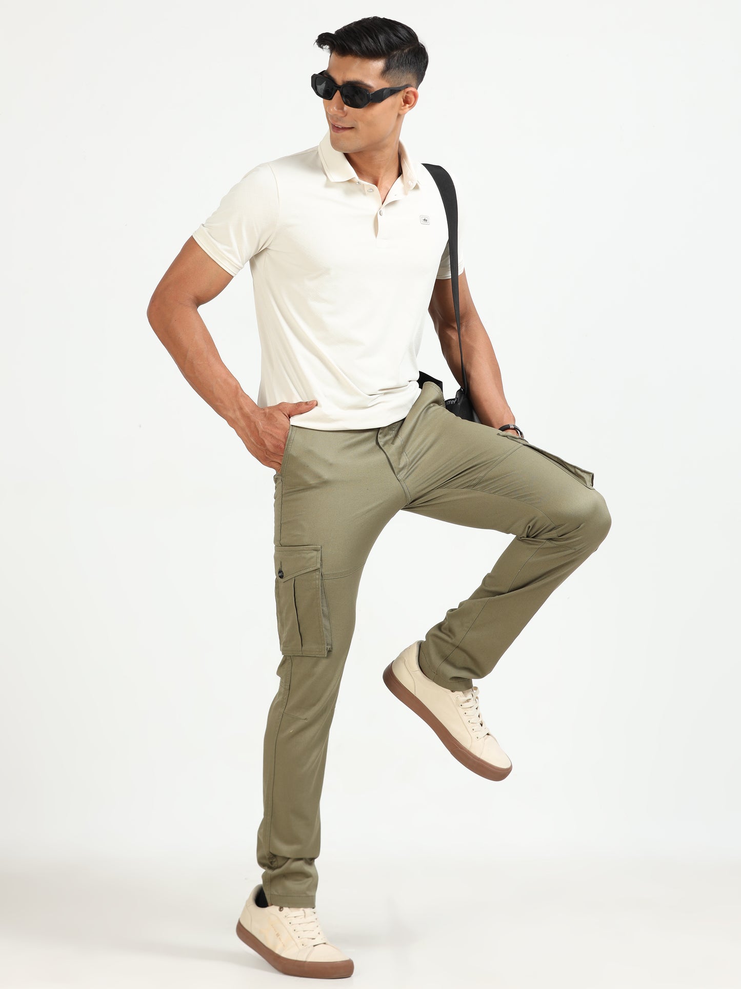 Popcorn Dobby Fern Cargo Pants Men