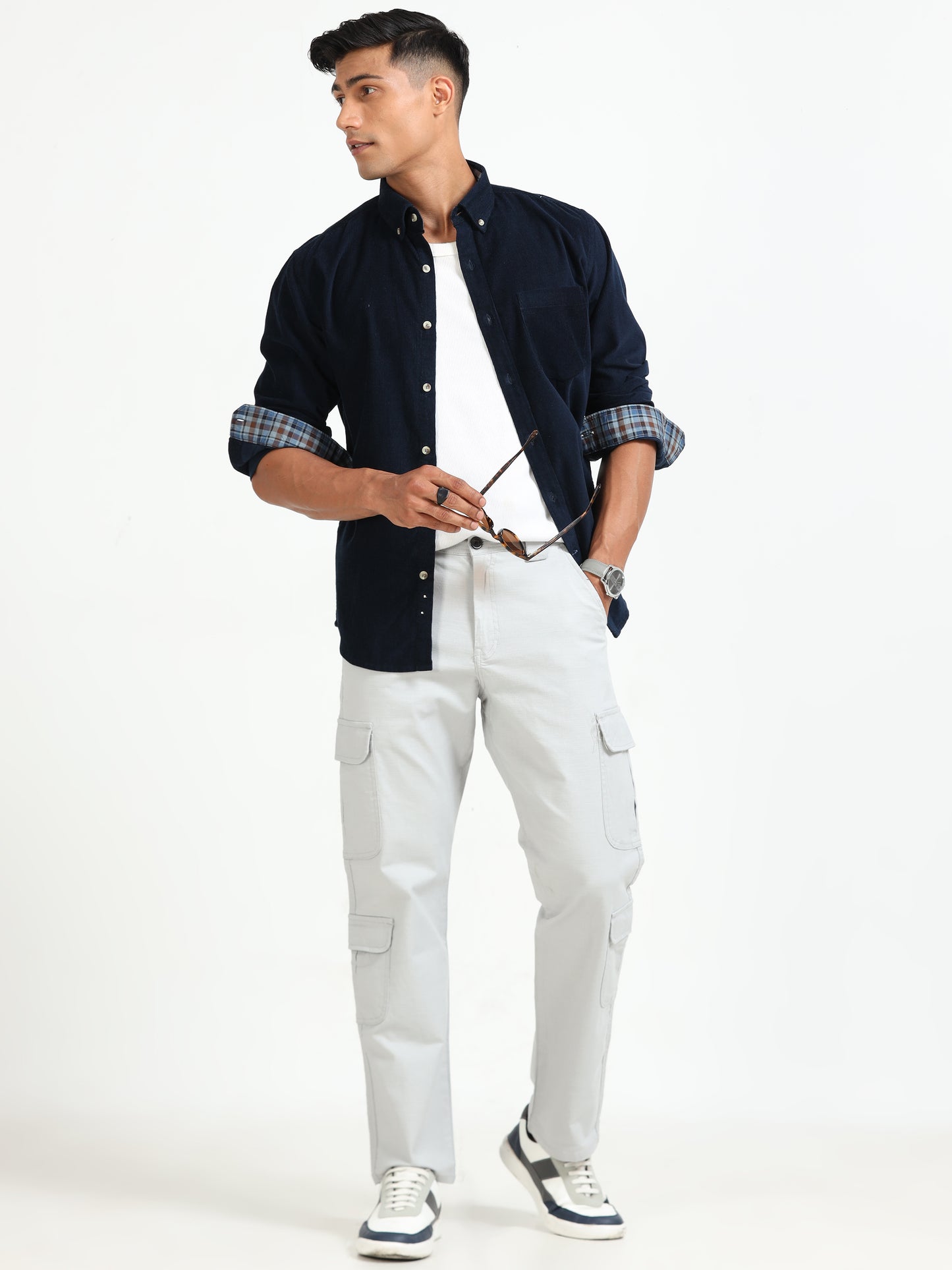 Lazy Stone Linen Cargo Pants Men