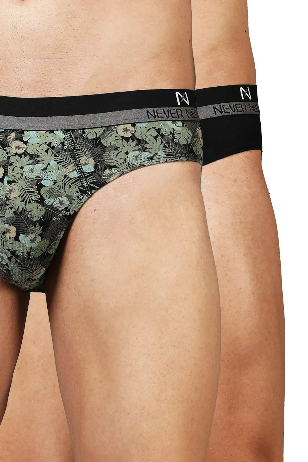 Men's Briefs-Midnight Bloom/Midnight