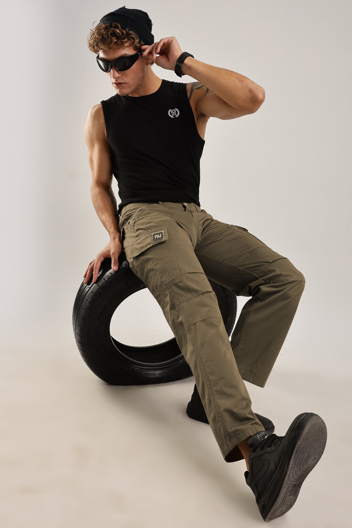 Men Heavy Air Cargo-Khakhi