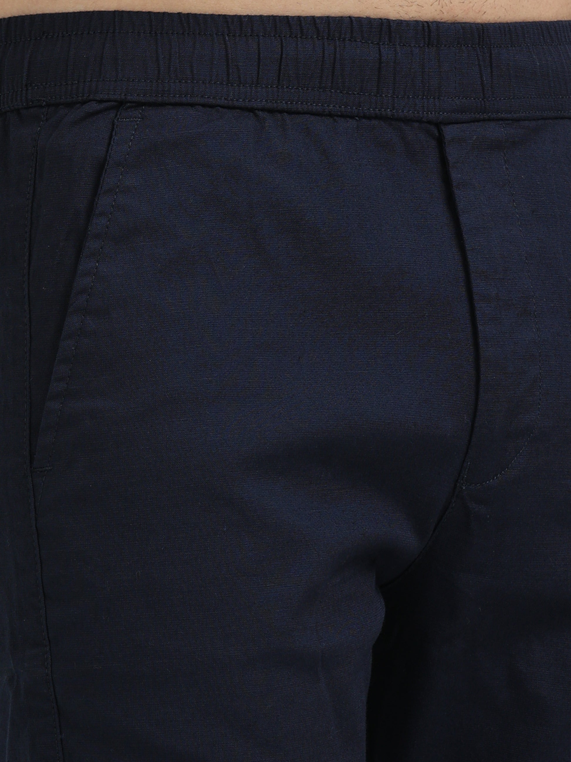 Lazy Linen Comfy Trouser - Navy