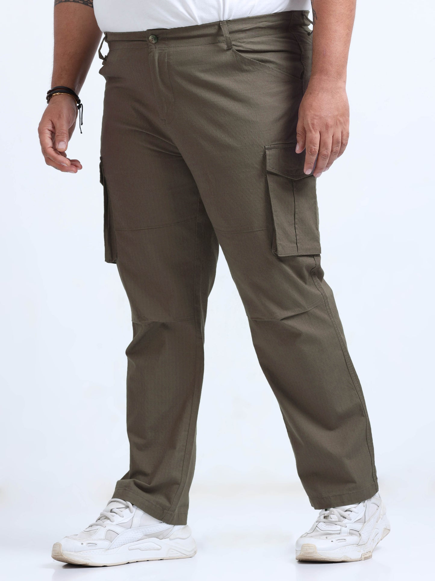 Men Big Boy Ribstop Cargo-Brown