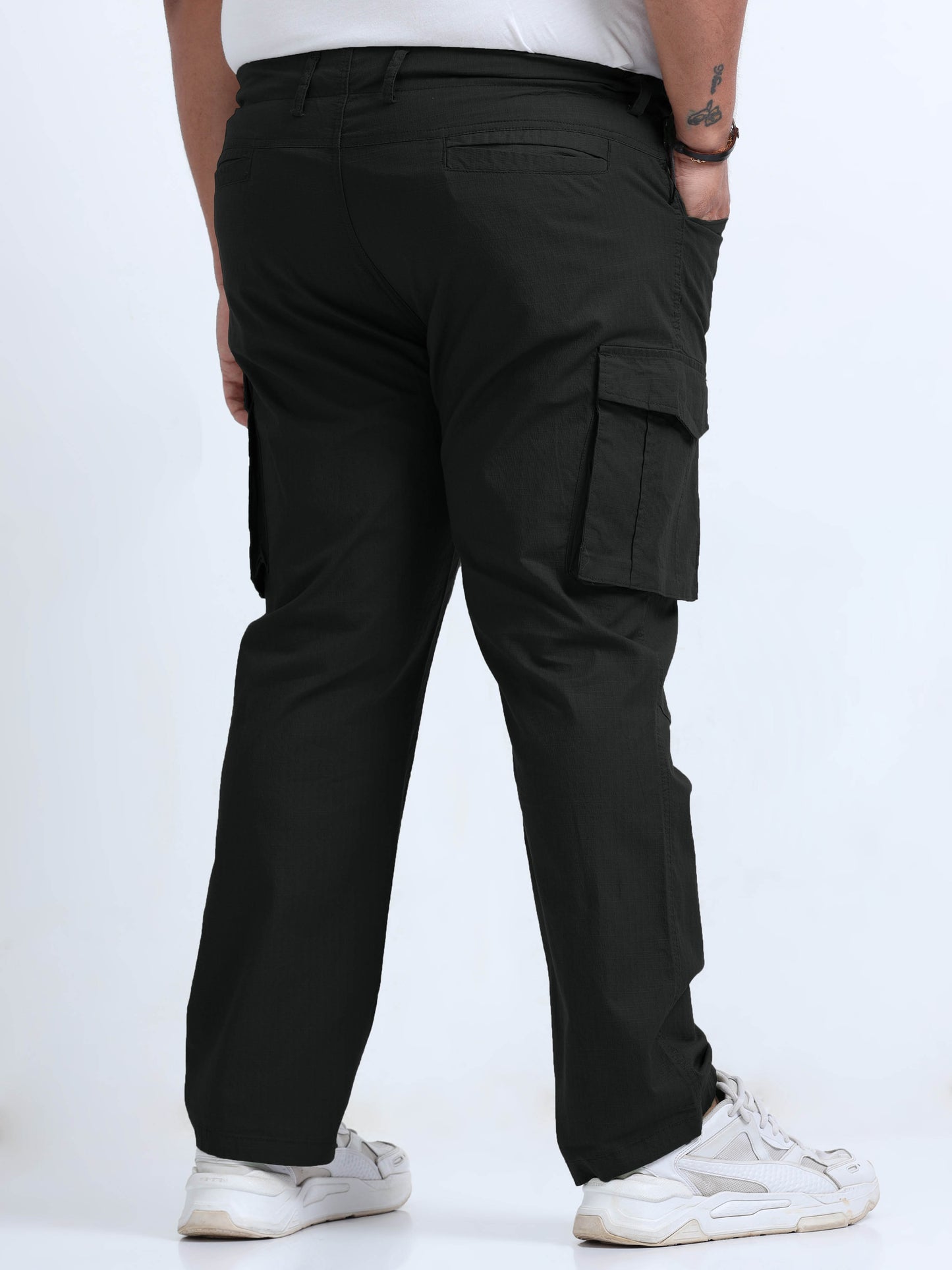 Men Big Boy Ribstop Cargo-Black