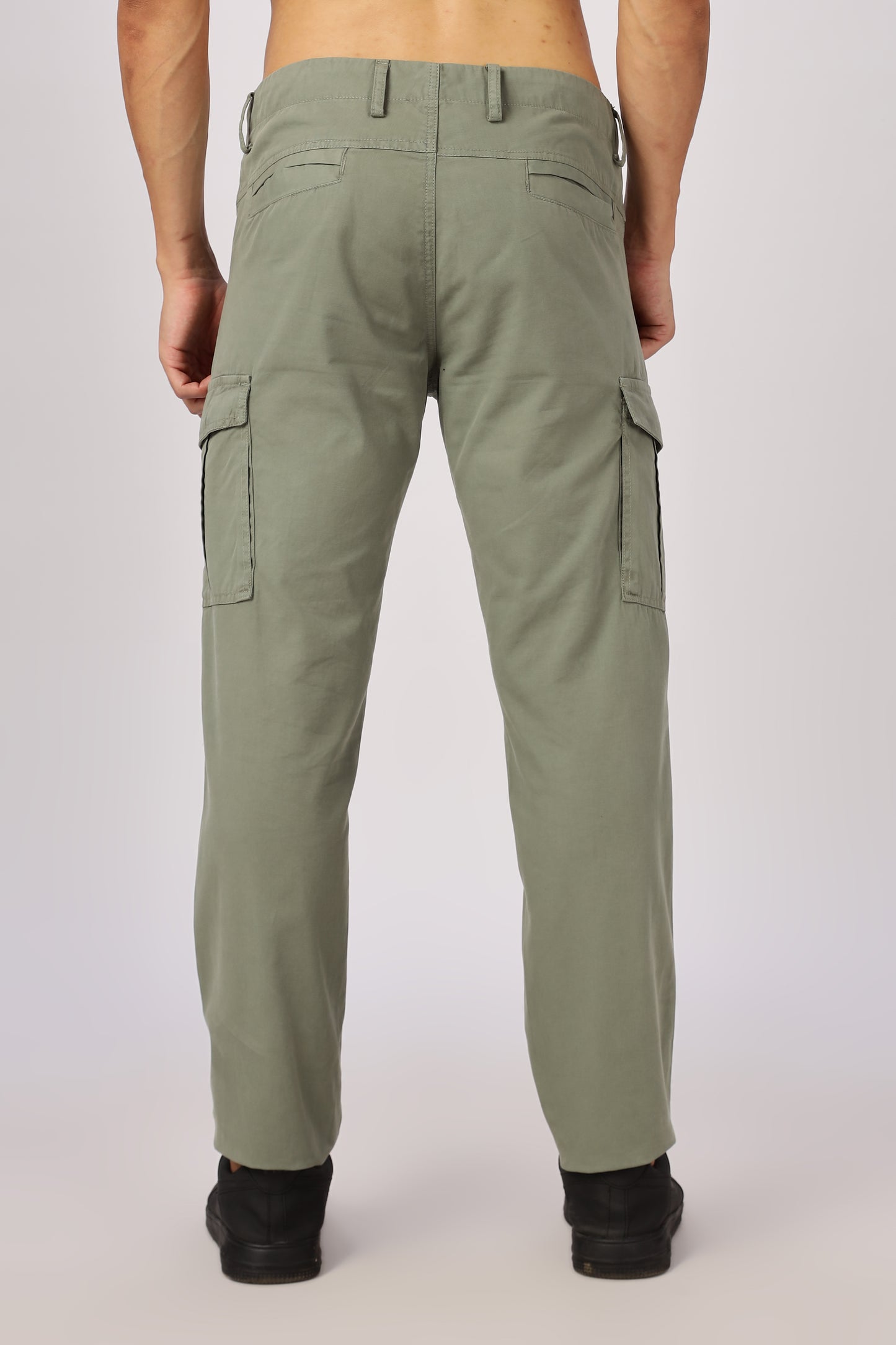 Men Dyed Bulky Cargo-Lt Olive