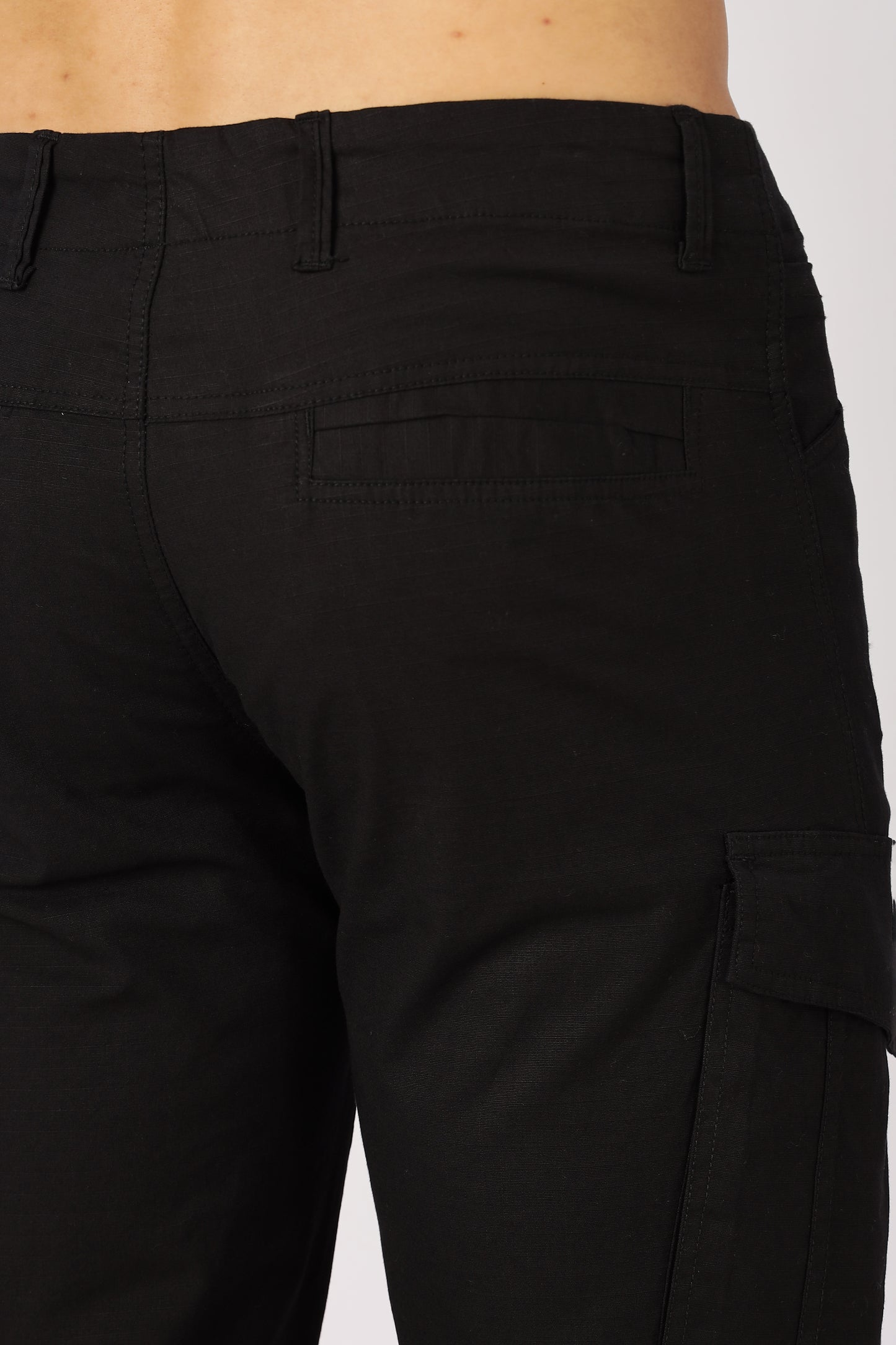 Men Ribstop Heavy duty Cargo-Black