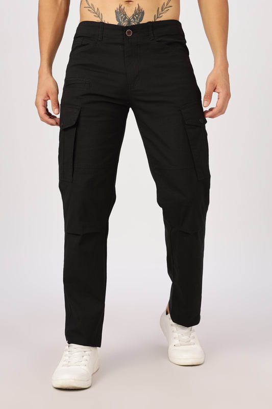Men Ribstop Heavy duty Cargo-Black