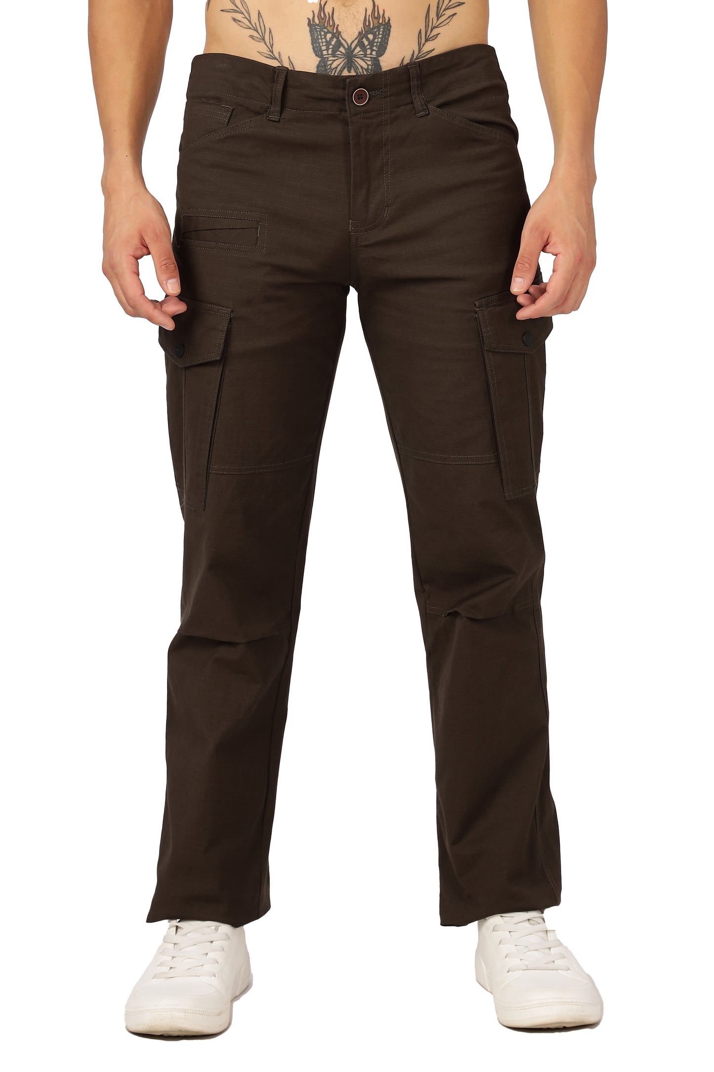 Men Ribstop Heavy duty Cargo-Brown