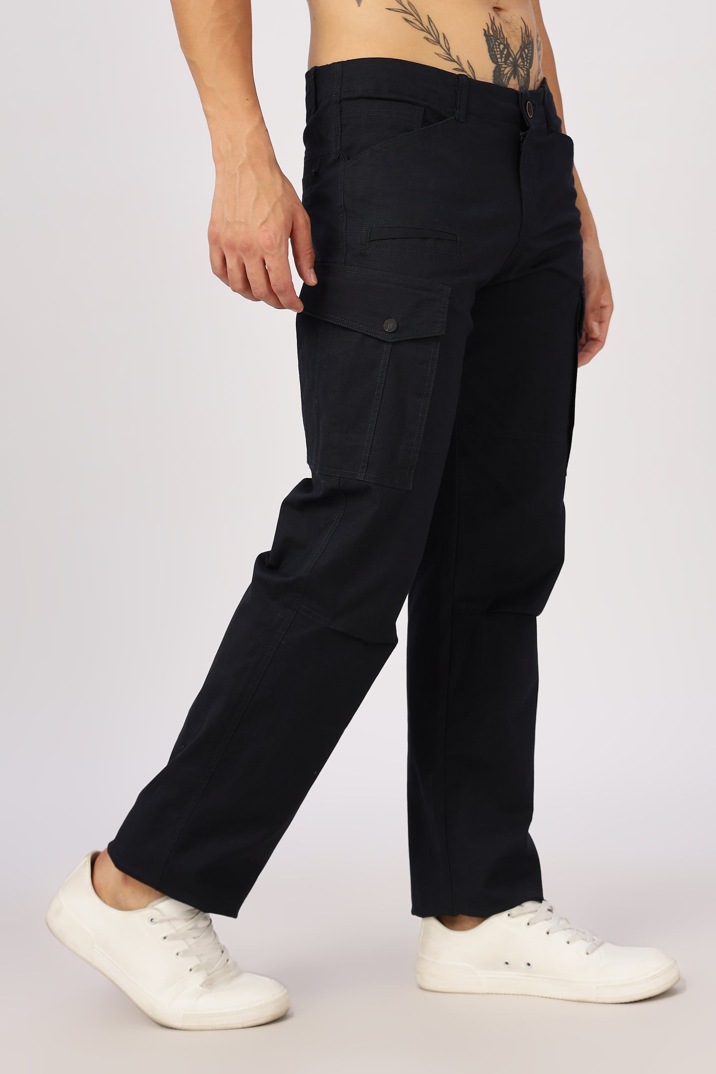 Men Ribstop Heavy duty Cargo-Navy