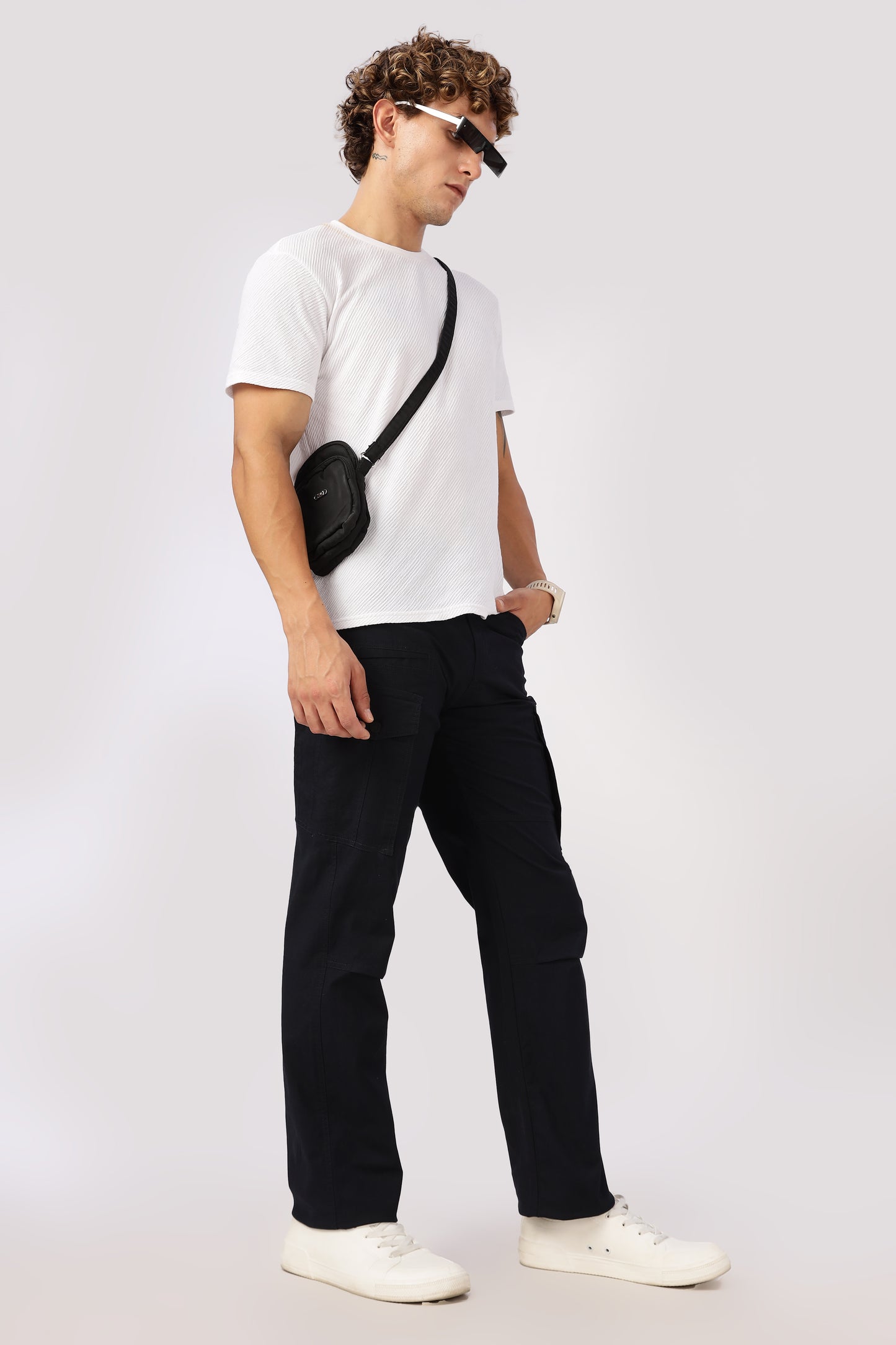 Men Ribstop Heavy duty Cargo-Navy