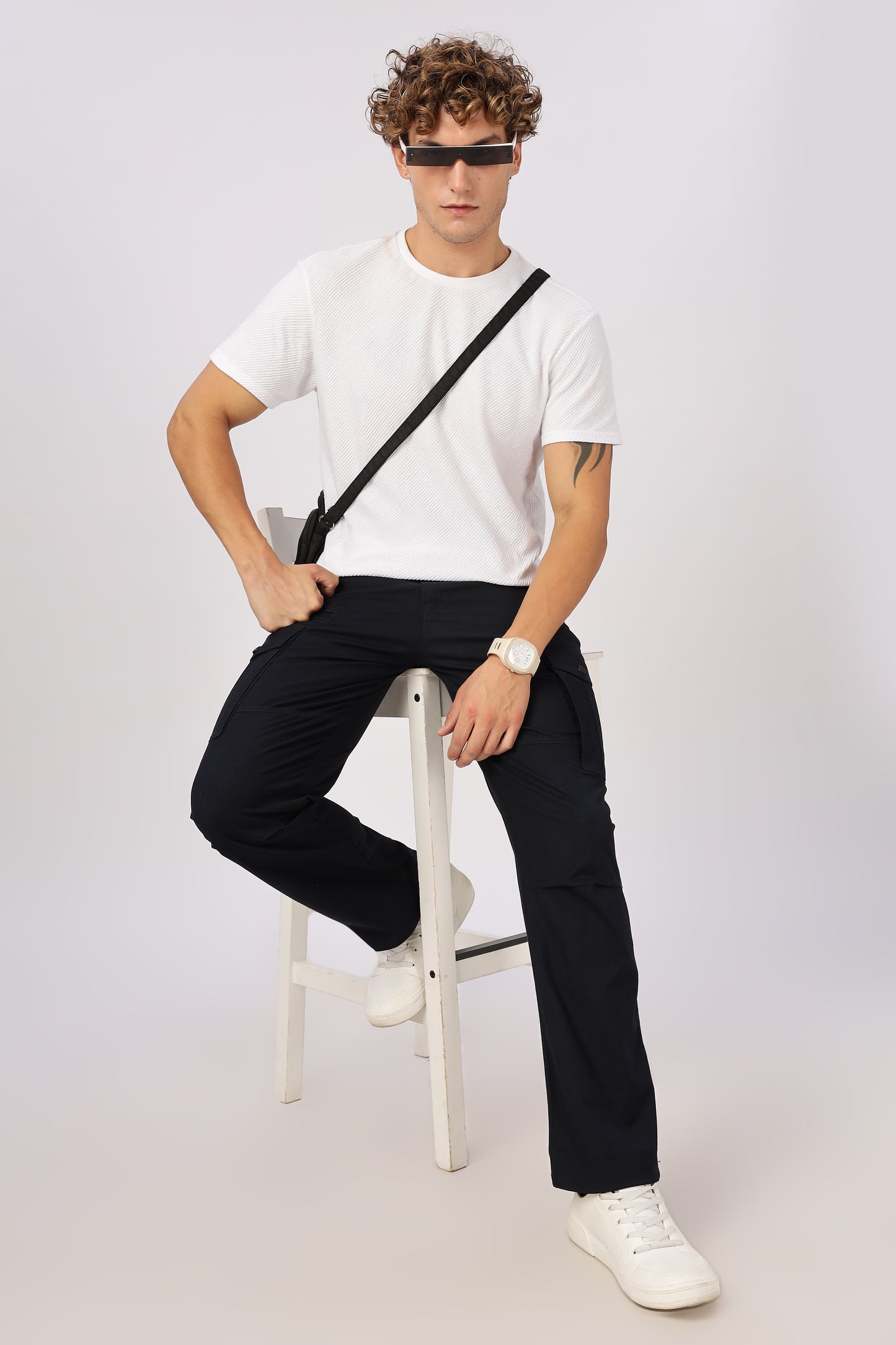 Men Ribstop Heavy duty Cargo-Navy