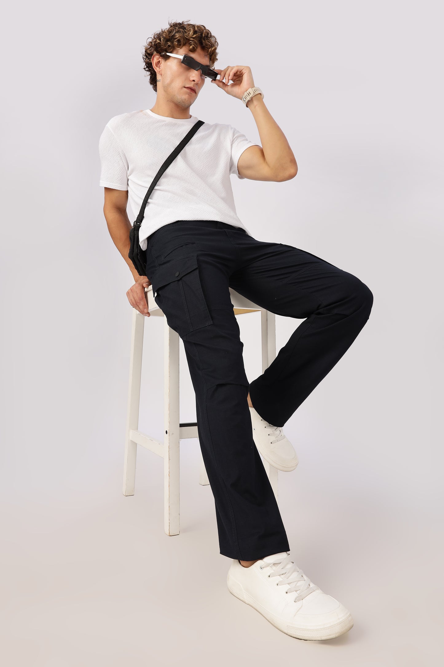 Men Ribstop Heavy duty Cargo-Navy
