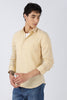 Men Dapper Linen Shirts-Beige