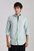 Men Liquid Nylon Plain Shirts-Sky Blue
