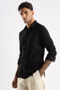 Men Textured Shirt-Black
