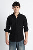 Men Corduroy Shirts-Black