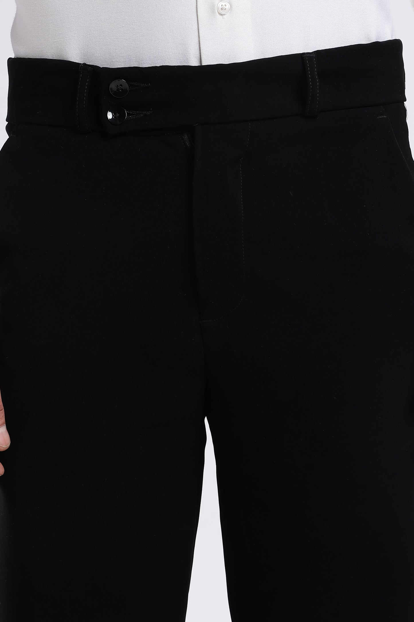 Men Japanese Boot Cut Pant-Black