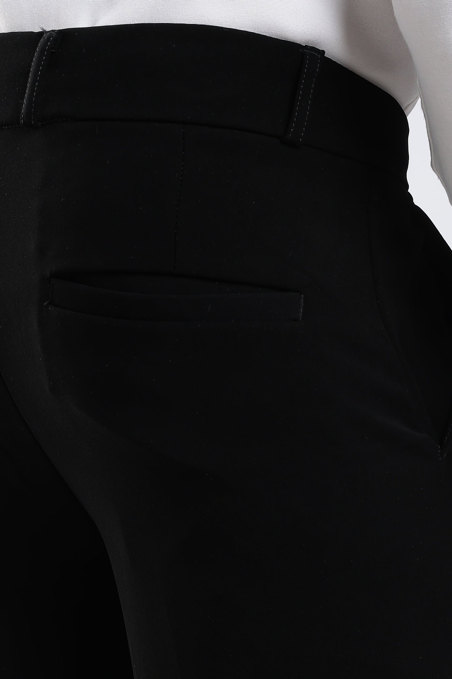 Men Japanese Boot Cut Pant-Black