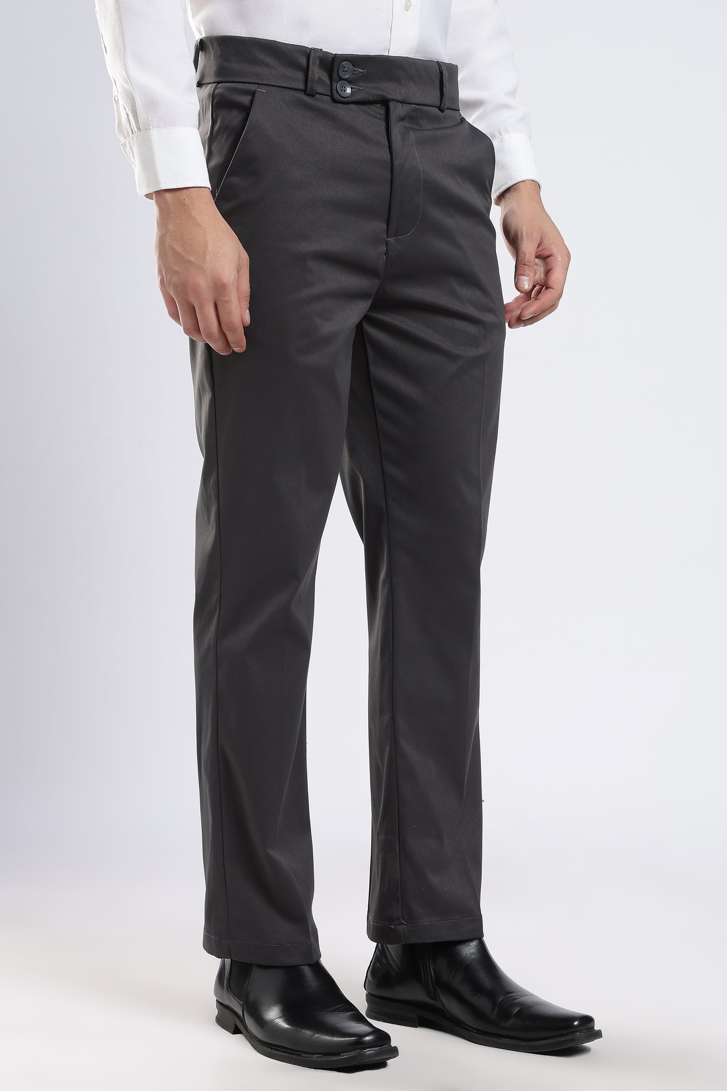 Men Boot Cut Suede-Navy