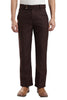 Men Boot Cut Linen Slub-Brown