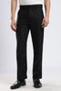 Men Boot Cut Linen Slub-Black