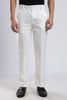 Men Boot Cut Linen Slub-White