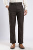 Men Boot Cut Linen Slub-Olive