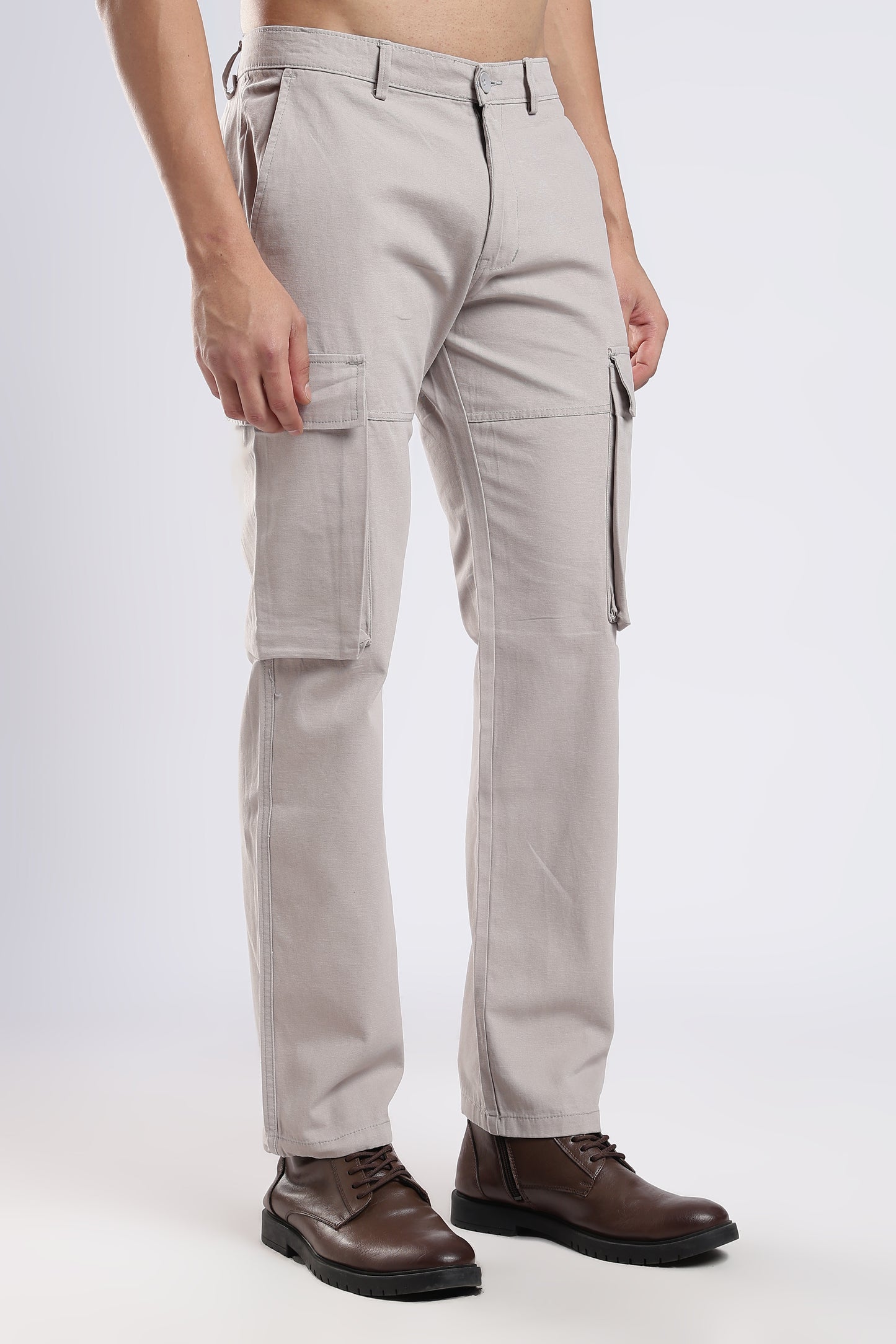 Men Dobby Cargo-Grey