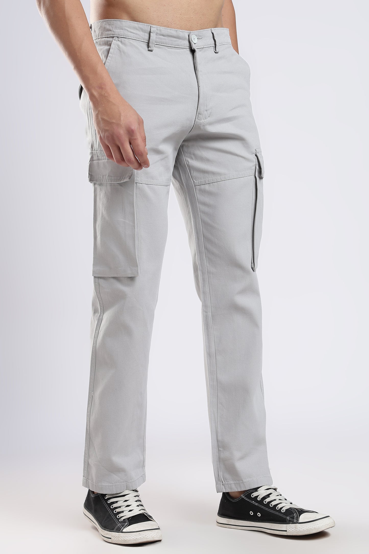 Men Dobby Cargo-Lt Grey