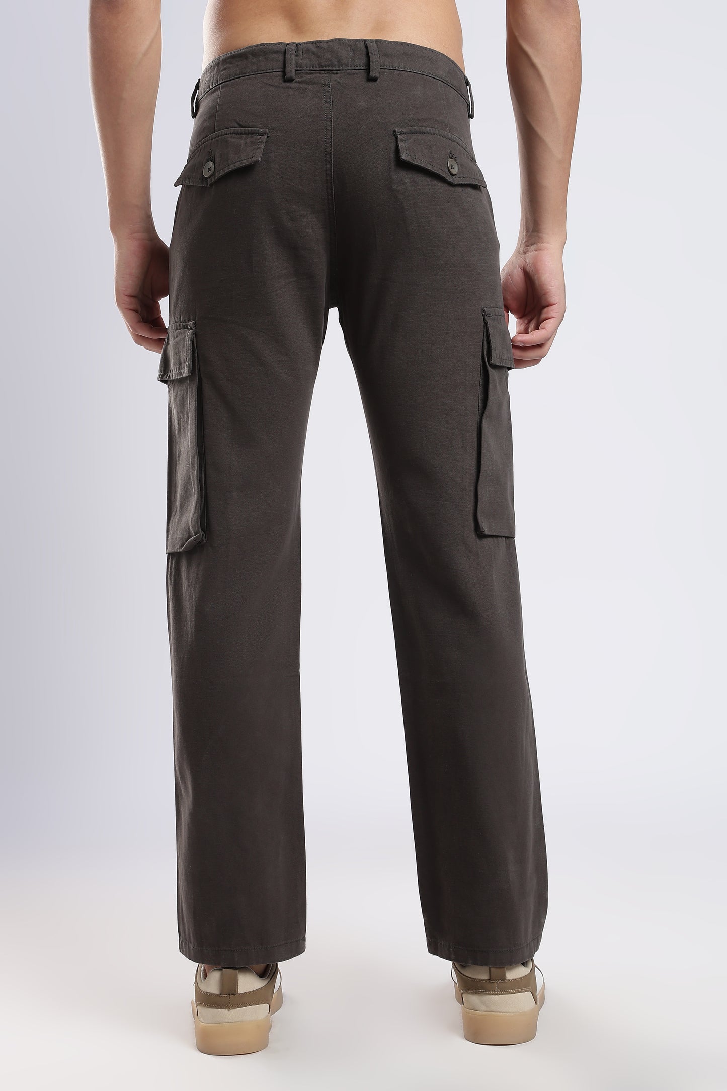 Men Dobby Cargo-Brown