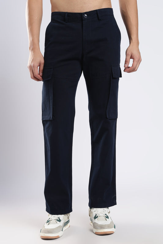 Men Dobby Cargo-Navy