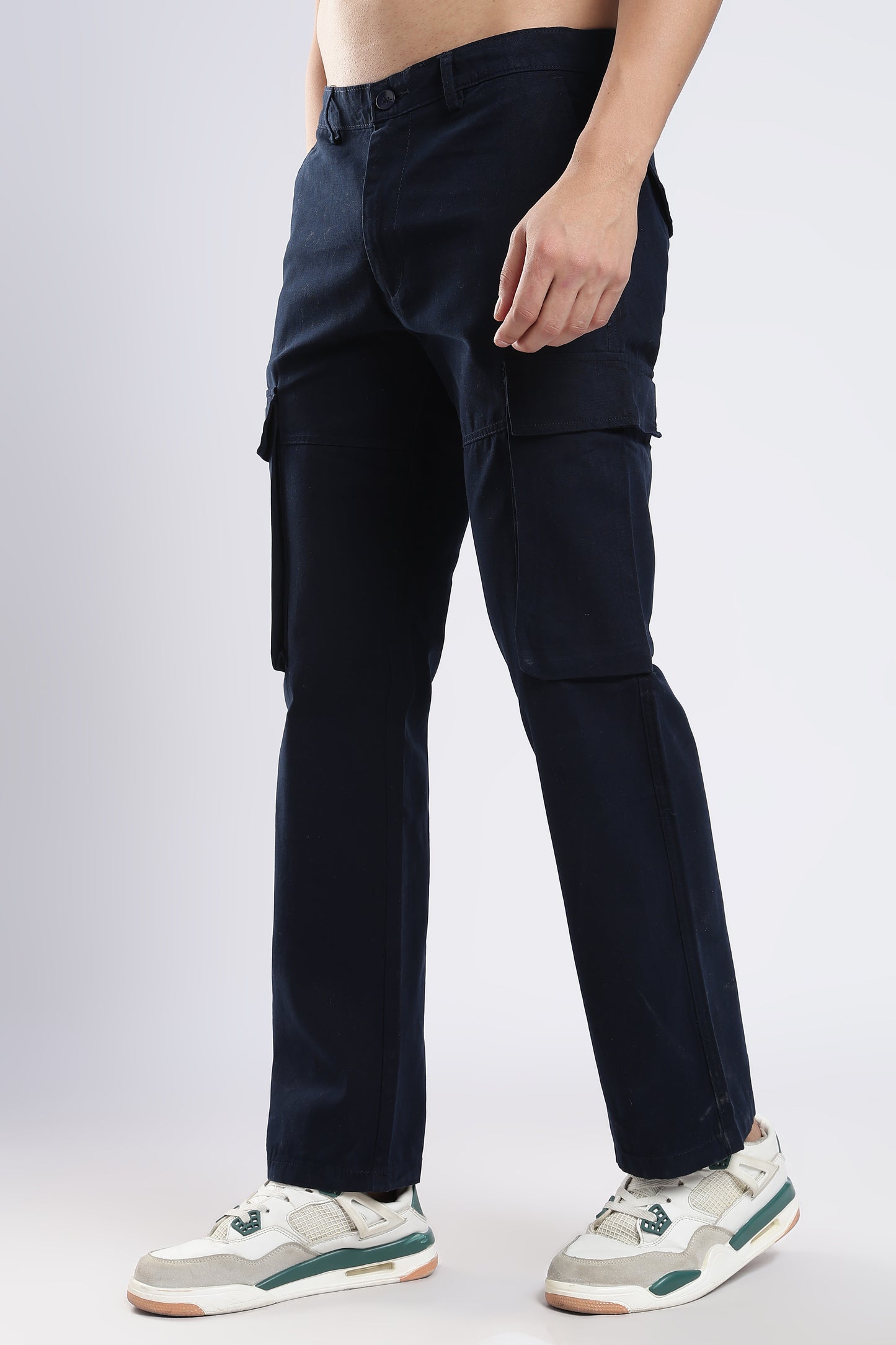 Men Dobby Cargo-Navy