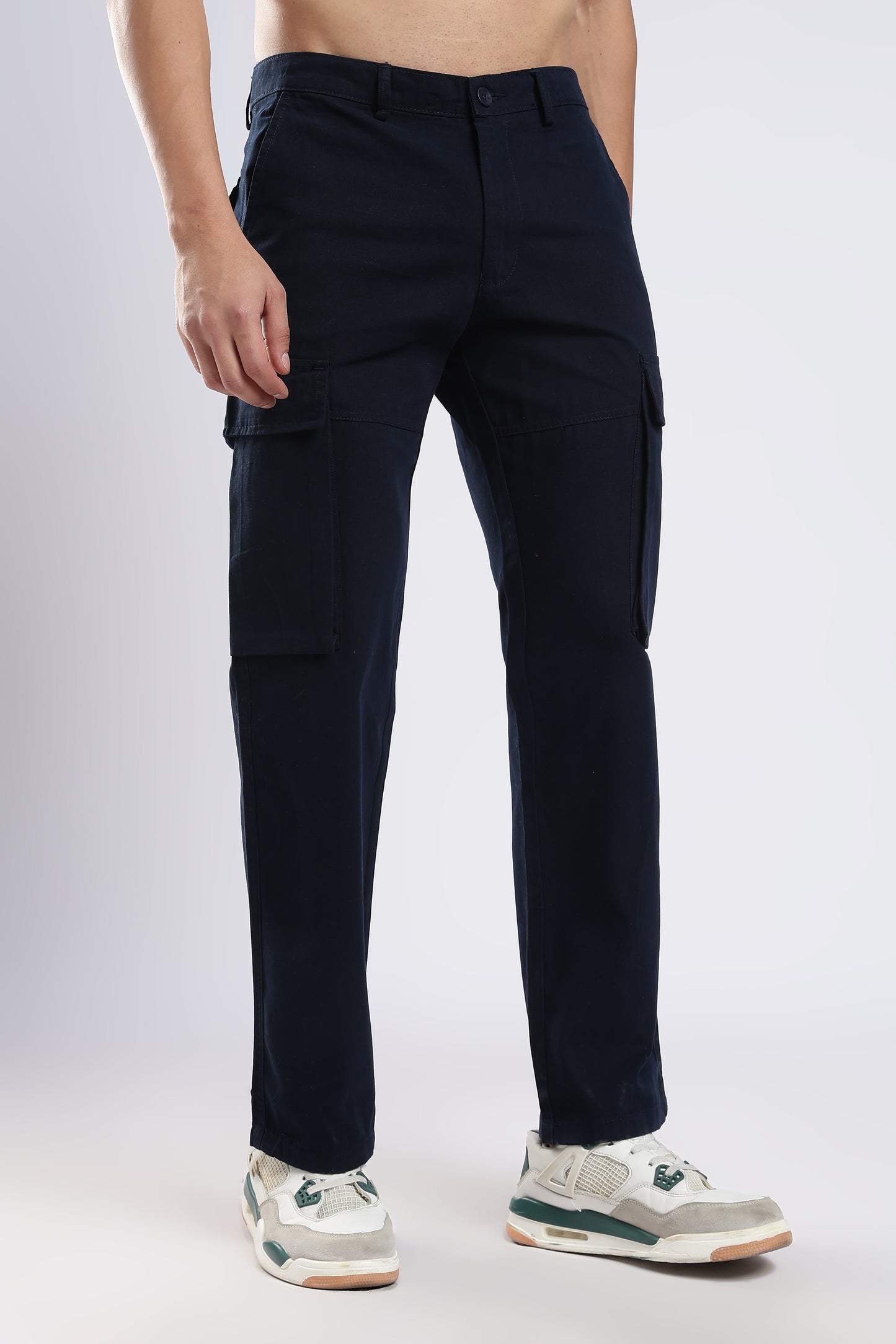 Men Dobby Cargo-Navy