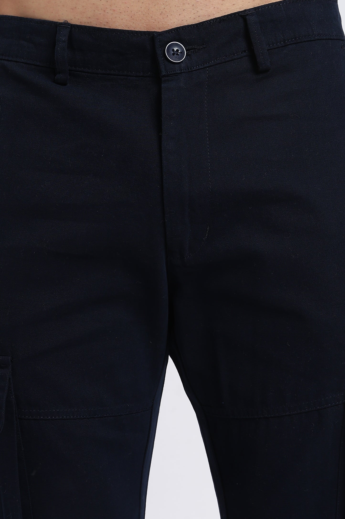 Men Dobby Cargo-Navy