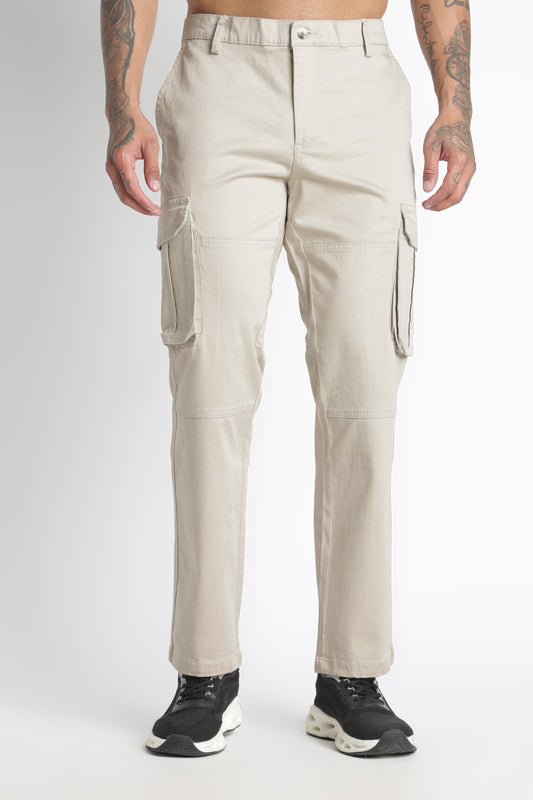 Men Big Boy Bulky Cargo-Cream
