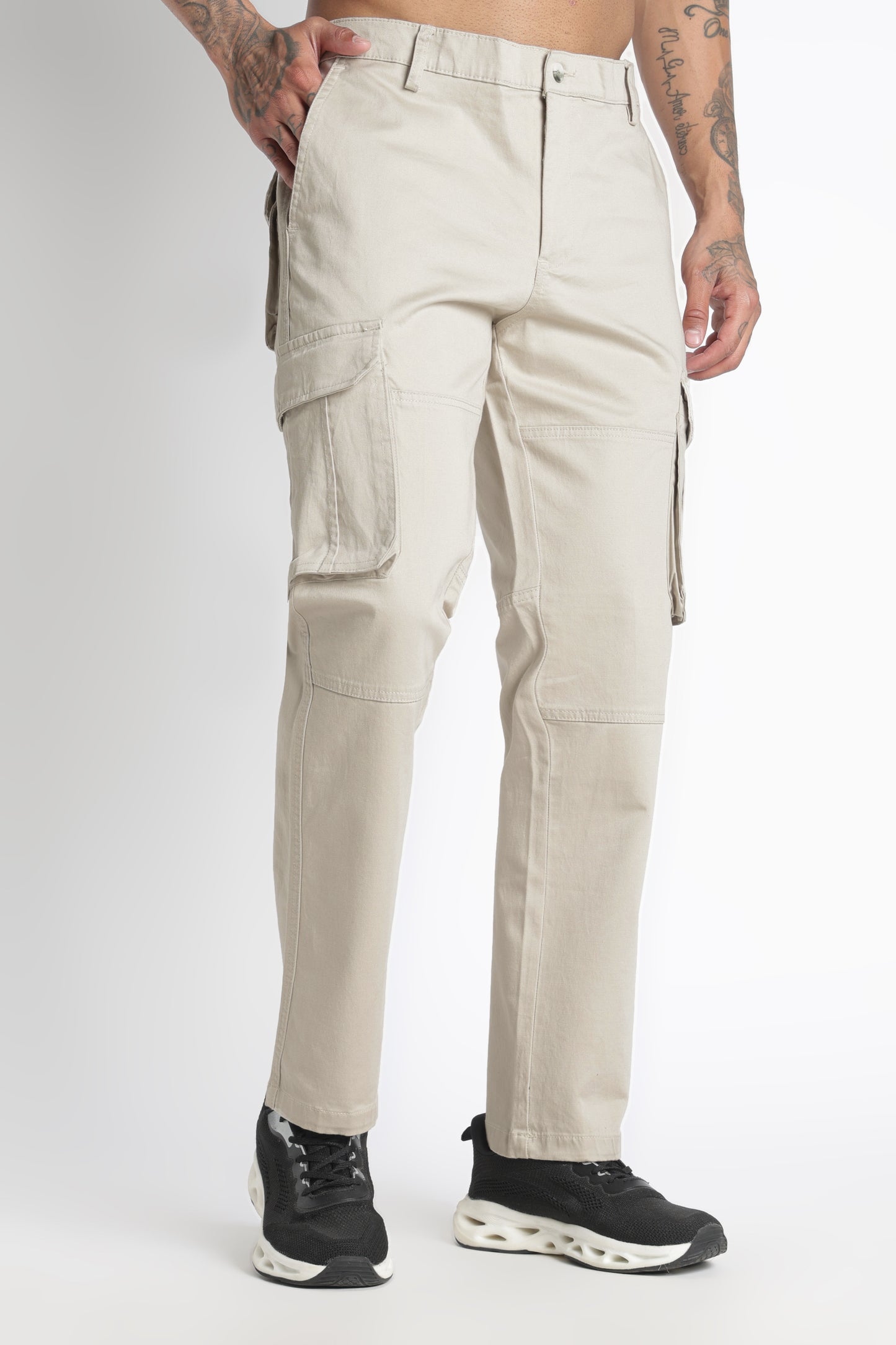 Men Big Boy Bulky Cargo-Cream