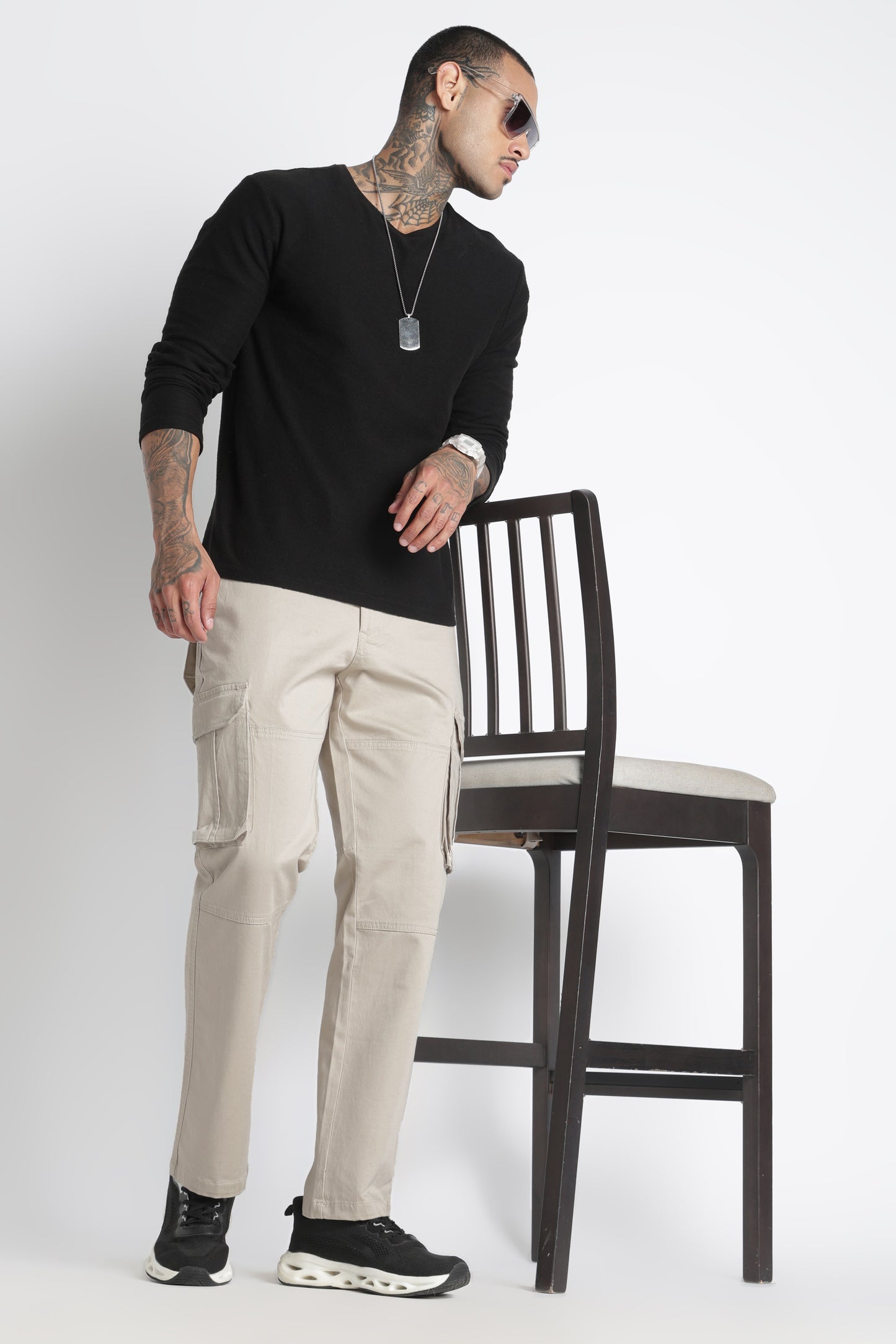 Men Big Boy Bulky Cargo-Cream