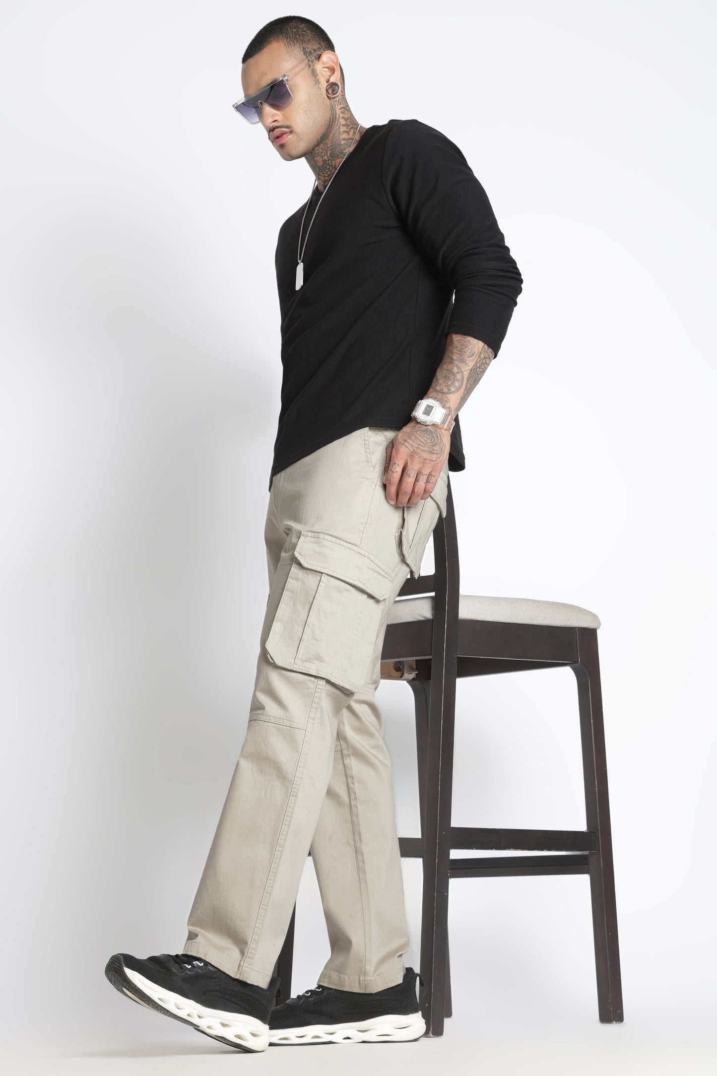 Men Big Boy Bulky Cargo-Cream
