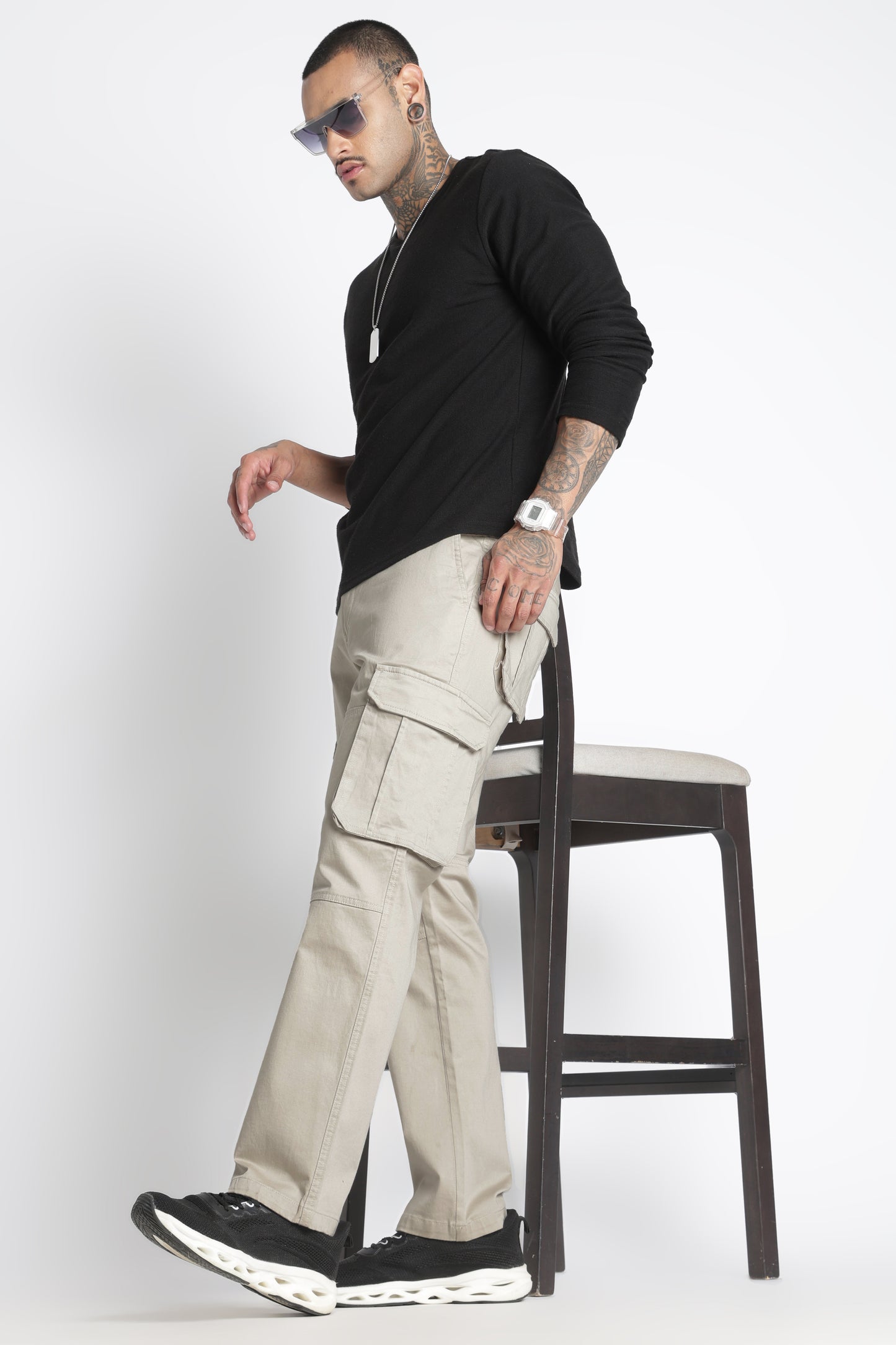 Men Big Boy Bulky Cargo-Cream