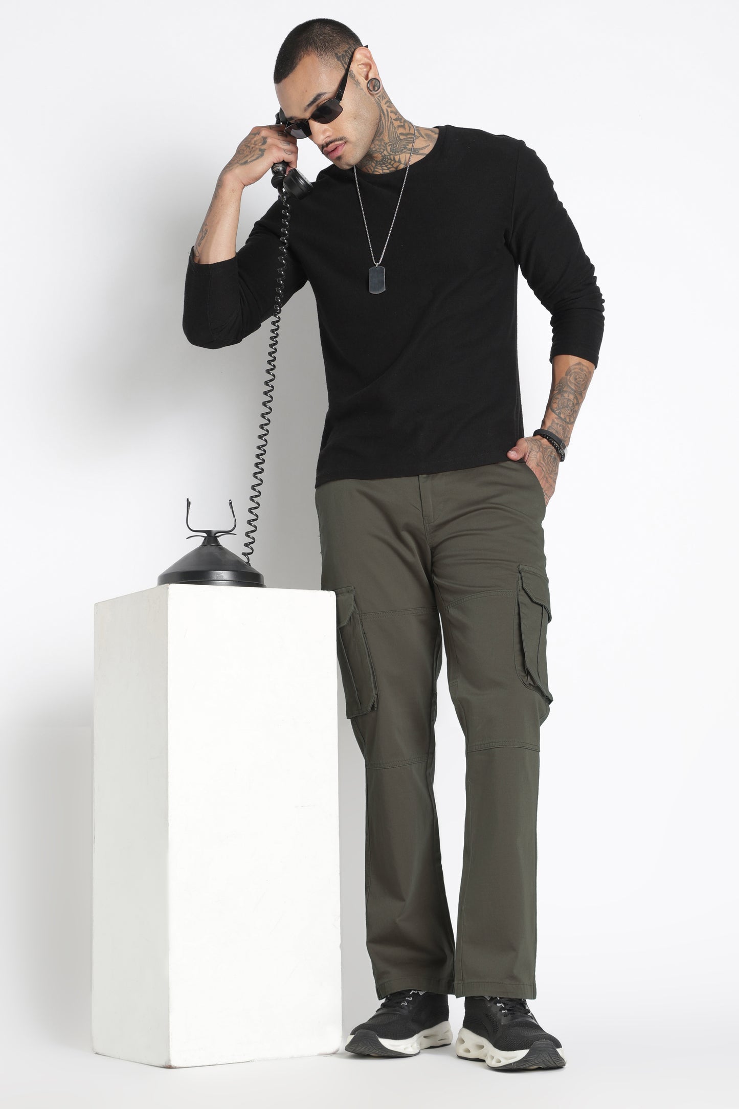 Men Big Boy Bulky Cargo-Lt Olive